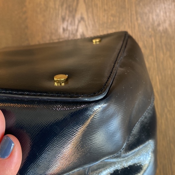 Tory Burch matching navy bag and wallet - Picture 13 of 15